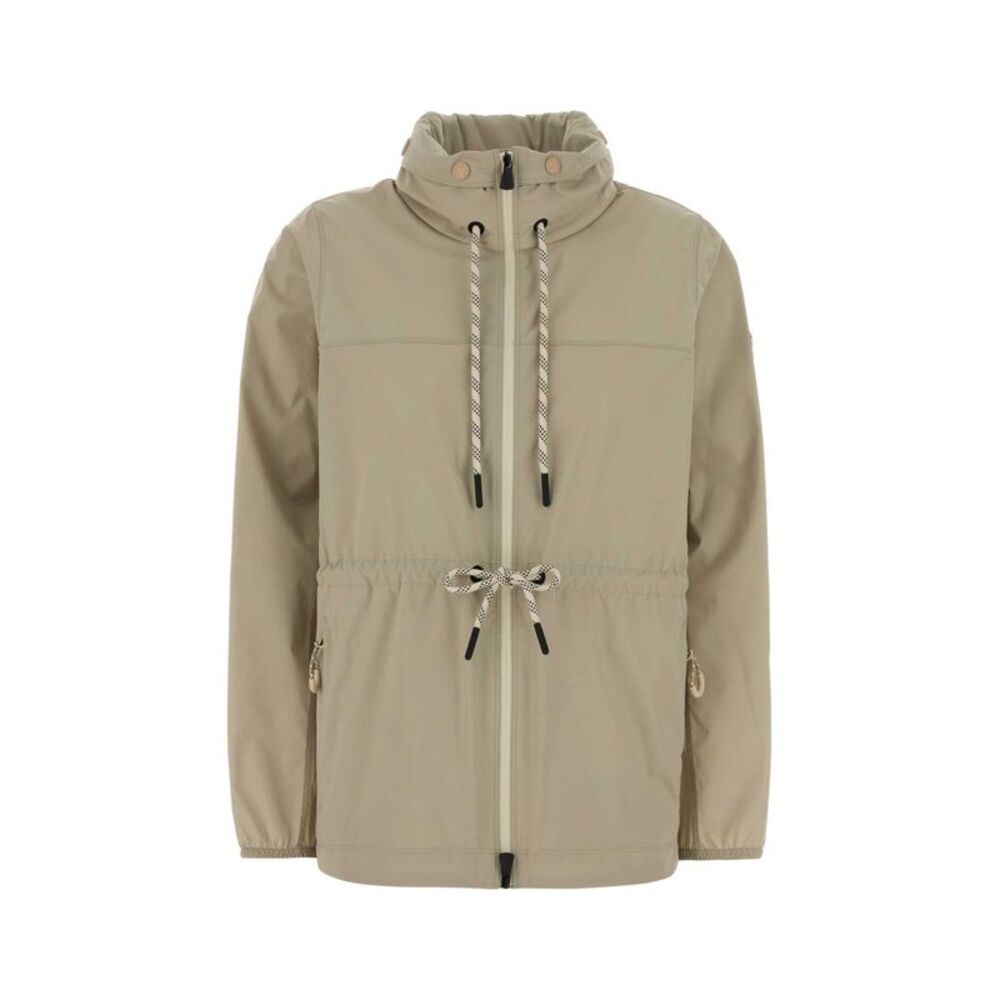 Moncler Grenoble Women Cappuccino Stretch Nylon Soulare Windbreaker